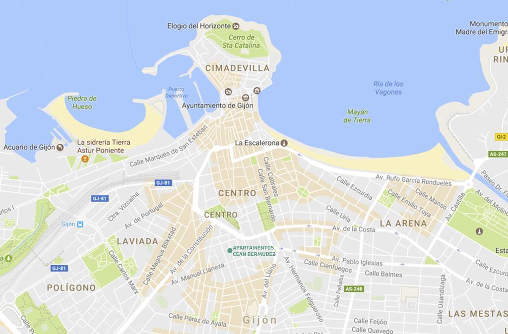 Apartamentos Cean Bermudez Gijón Buitenkant foto